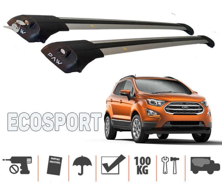Ford EcoSport 2018-Up Ara Atkısı Tavan Taşıyıcı Sistemleri Siyah