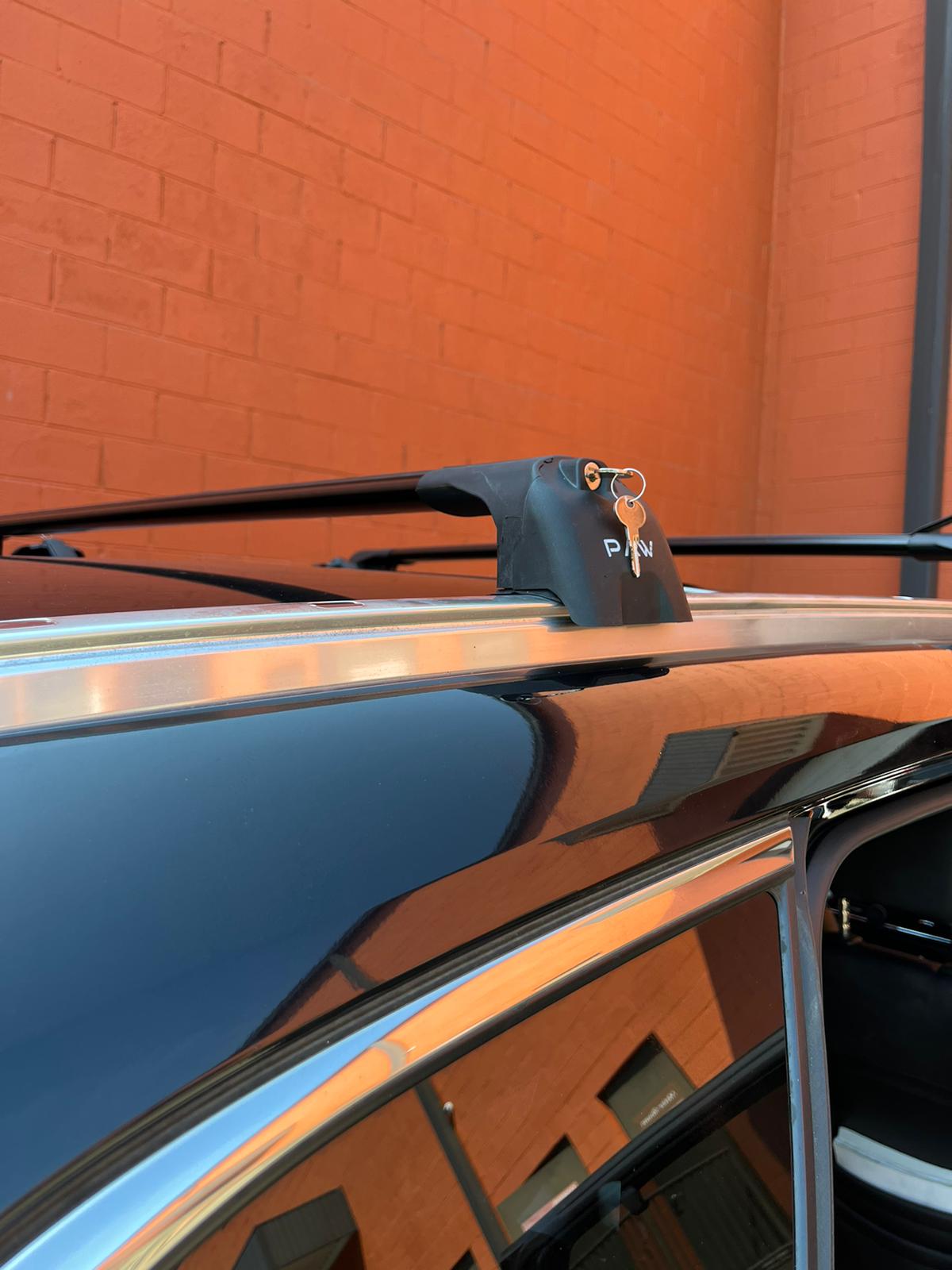 For Mazda CX-9 (KE) 2016-Up Roof Rack System Carrier Cross Bars Aluminum Lockable High Quality of Metal Bracket Black-5