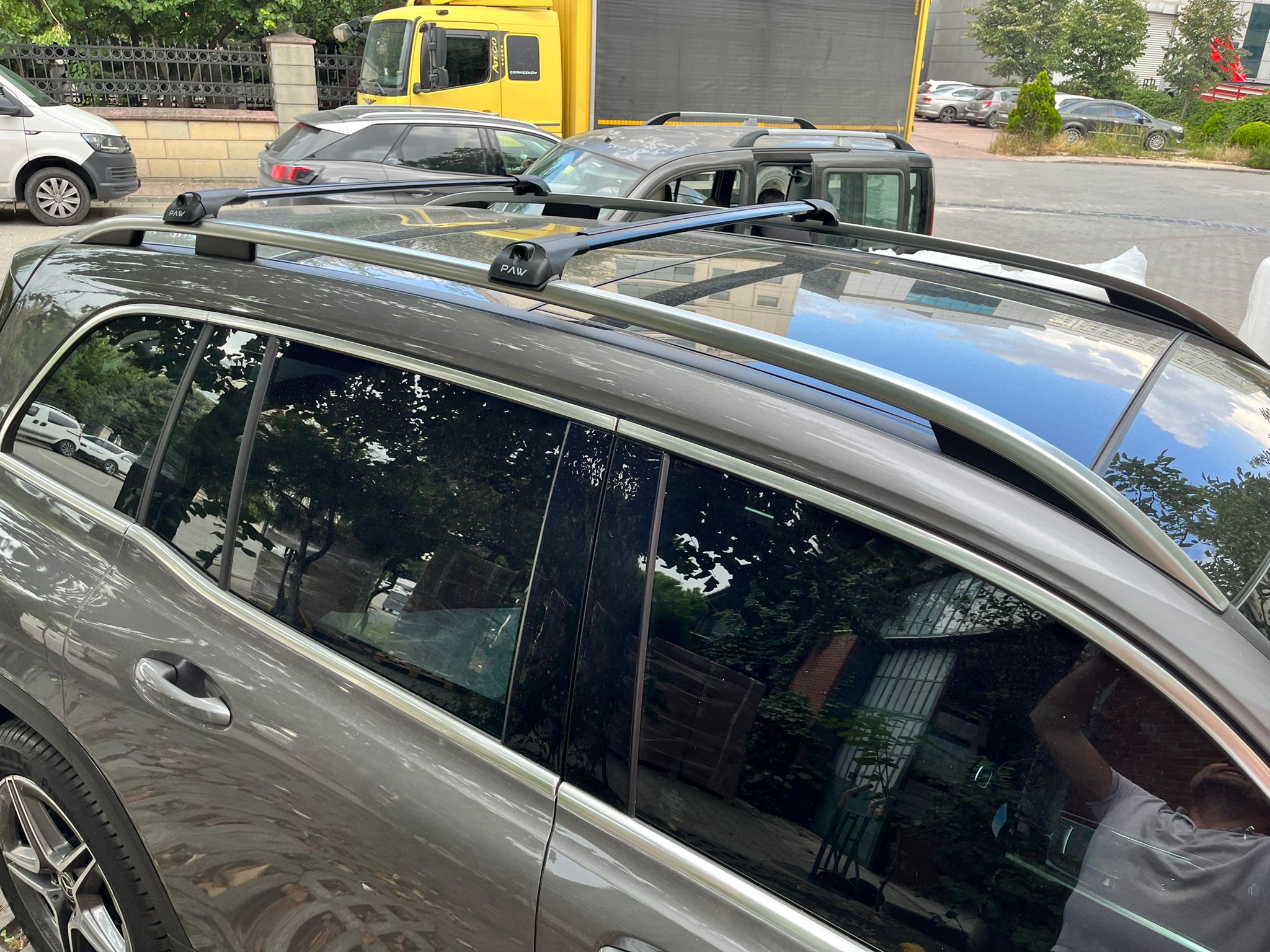 Mercedes GLB 2019- Up Tavan Ara Atkısı Taşıyıcı Tavan Sistemleri Paw Gri