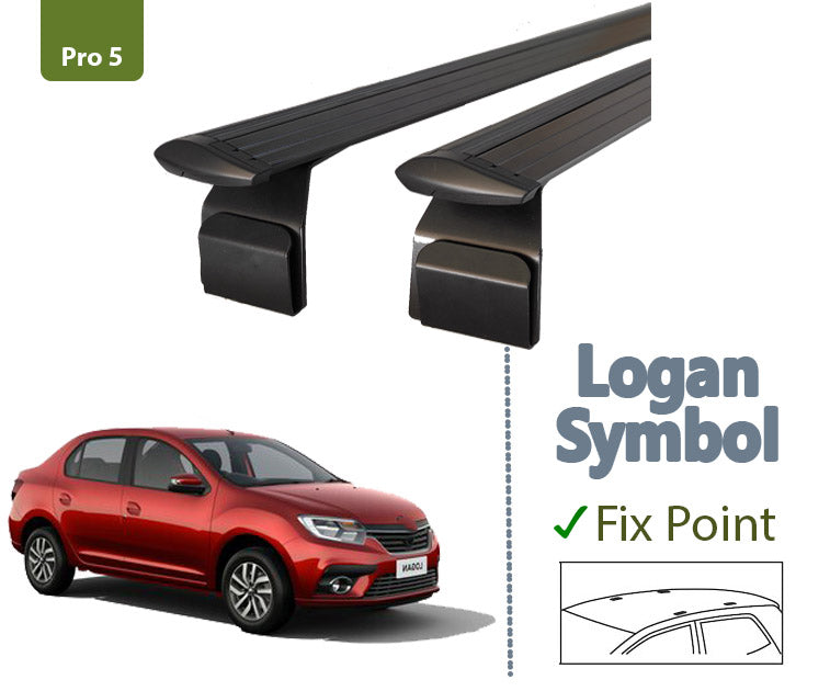 Dacia Logan Sedan 2013-2020 Tavan Ara Atkısı Tavan Taşıyıcı Sistemleri Paw Pro Siyah