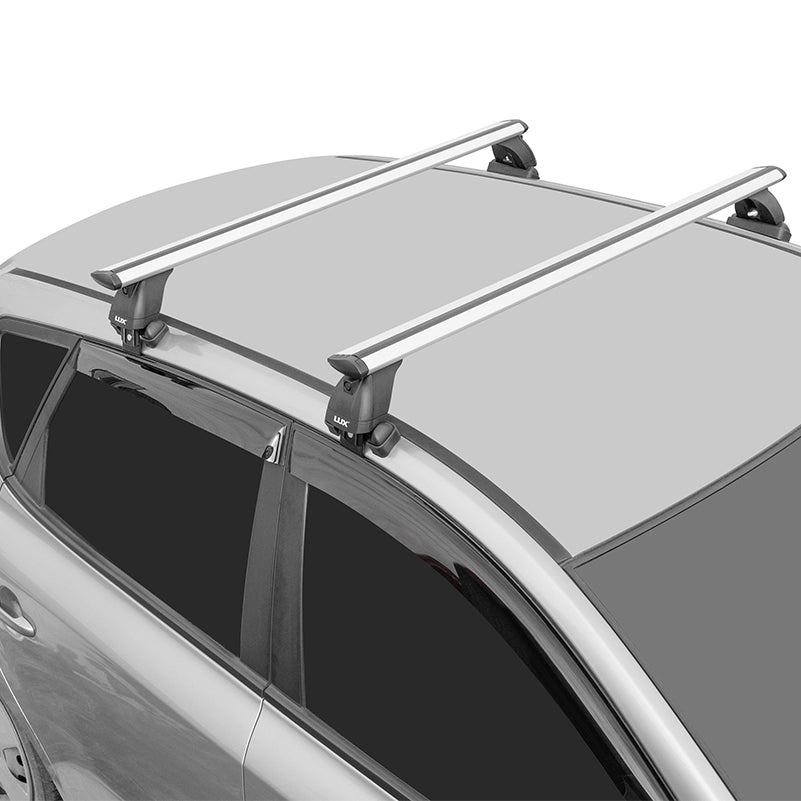 Hyundai Accent 2018-Up Roof Rack System, Aluminium Cross Bar, Metal Bracket, Lockable, Silver-5