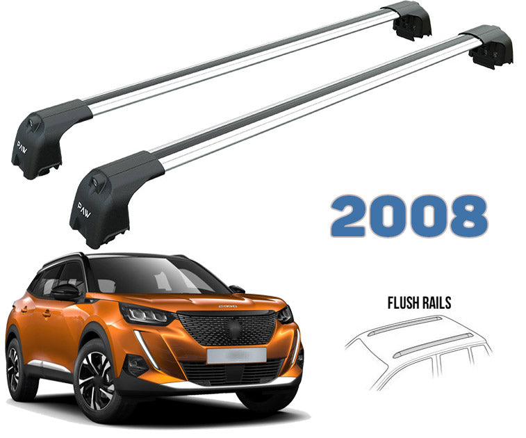 Peugeot 2008 2020- Sonrası Tavan Ara Atkısı Tavan Taşıyıcı Sistemleri Paw Pro 4 Gri