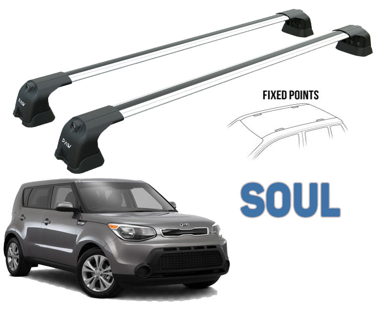 Kia Soul Premium Series 2015-2019 Ara Atkısı Tavan Taşıyıcı Sistemleri Paw Gri