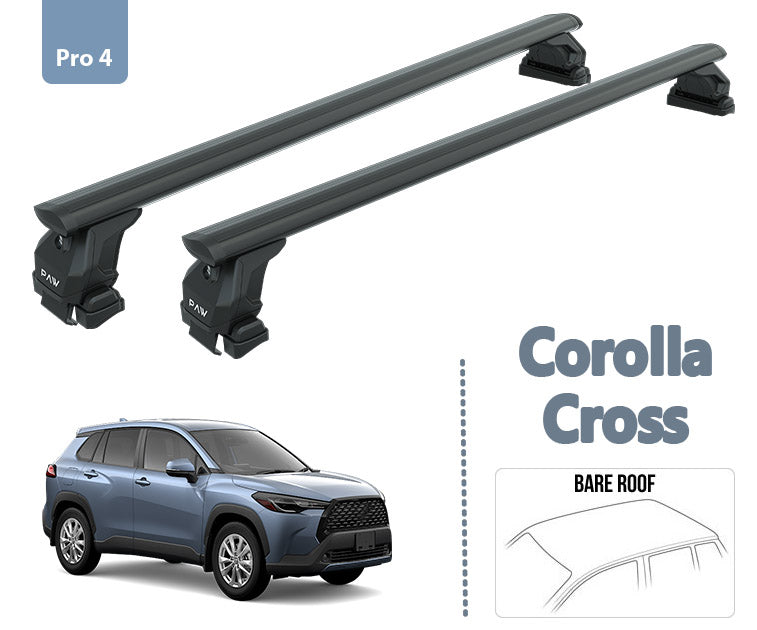 Toyota Corolla Cross Oluksuz Ara Atkısı Tavan Taşıyıcı Sistemleri Siyah